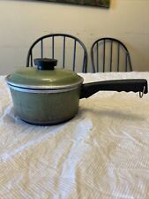 Vintage 1960's Club Aluminum Avocado Green 1 Quart Sauce Pan with Matching Lid picture