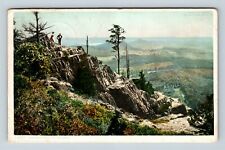 Mt Tom MA, Scenic View, Ragged Cliffs, Massachusetts Vintage Postcard picture