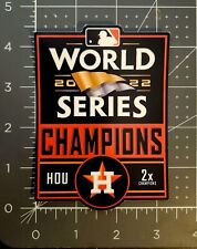 Houston Astros World Series Champions 2022 Vinyl Sticker Medium picture