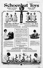 1918 Schoenhut Toys Antique Print Ad Humpty Dumpty Circus Piano Wooden Dolls  picture