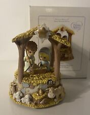 Precious Moments Holy Family Nativity Musical Away In The Manger 101107 TESTED picture