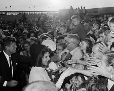 JOHN F. KENNEDY & JACKIE AT THE HOUSTON AIRPORT 11/21/63 - 8X10 PHOTO (BB-598) picture
