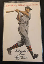 1950s Post Card Lefty O’Doul picture