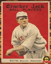 Cracker Jack - Babe Ruth - Boston - Metal Sign 11 x 14 picture