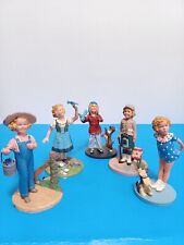 Lot of 5 Vintage Danbury Mint Shirley Temple Silver Screen Collection Figures picture