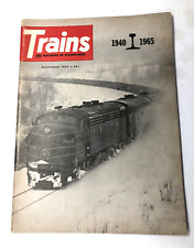 Trains The Magazine Of Railroading November 1965 - 25th Anniversary Edition picture