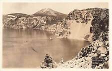 RPPC Mt.Scott Crater Lake, Oregon Aerial View Real Photo Postcard picture