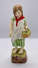 Royal Worcester Doughty Irish Girl Figure Model 3178 Rare Purple Back Stamp picture