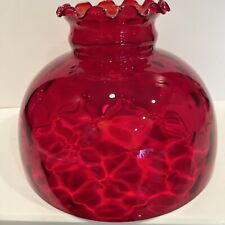Vintage Antique Ruby Pigeon Blood Hanging Lamp Chandelier Oil Lamp Shade picture
