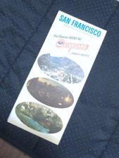 Vintage 1966 Chevron Standard Service Station Road Map San Francisco CA Area picture