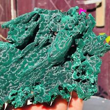 415g Amazing Flash Green Malachite Stalactitic Quartz Crystal Gemstone Specimen picture