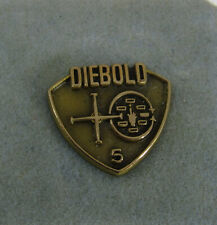 vintage Diebold gold filled 5 yr Employment Service Lapel Pin picture