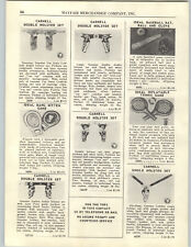 1956 PAPER AD Carnell Double Leather Toy Holster Pistol Sets Daisy BB Gun Rifle picture