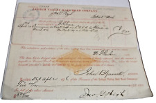 APRIL 1876 LEHIGH VALLEY RAILROAD VOUCHER TICKET COMMISSIONS DETROIT MICHIGAN picture