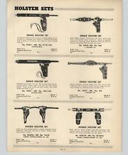 1952 PAPER AD Halpern Keyston Bros Carnell Double Toy Cap Gun Holster Sets picture