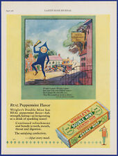 Vintage 1927 WRIGLEY'S Double Mint Chewing Gum Mother Goose Décor 20's Print Ad picture