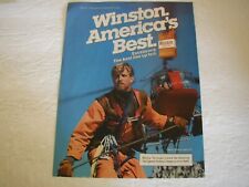 1985 WINSTON AMERICA'S BEST CIGARETTES BAR DECOR 8X11 VINTAGE PRINT AD L041 picture