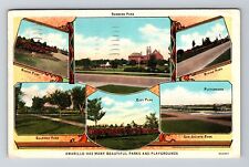 Amarillo TX-Texas, Different Parks In Area Vintage c1931 Souvenir Postcard picture