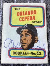 ORLANDO CEPEDA Personally Autographed Signed 1970 TOPPS Booklet Card #13 HOF picture