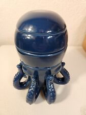 World Market Blue Raised Relief Octopus Cup Mug Measuring Nesting Cups BOXED picture