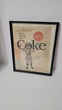 Coke Baseball 1955 Ad Framed There's Nothing Like A Coca Cola picture
