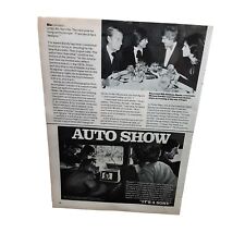 1978 Sony Auto Show TV Original Print Ad Vintage picture