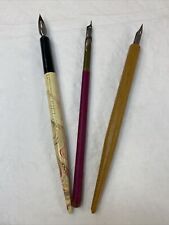 Vintage Quill Nib Dip Pens Pencils Esterbrook 127 Eagle Unbranded Wooden SEE picture