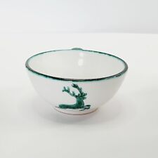 VTG Gmundner Keramik Green Deer Stag Cup Teacup Mug Vintage RARE  picture