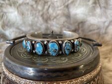 Mark Chee - Navajo Turquoise and Sterling Silver Bracelet, c. 1950s picture