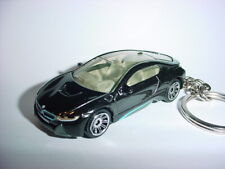 HOT 3D BLACK BMW I8 CUSTOM KEYCHAIN keyring key ornament I 8 CAR BLING matchbox picture