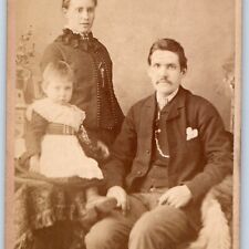 c1870s Glasgow, UK Family CdV Photo Card A&G Taylor Photographer to Queen H24 picture