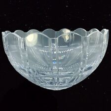 Vintage ATLANTIS Brilliant Lead Crystal Glass Bowl  Watermarked 8.75”W 4.75”T picture