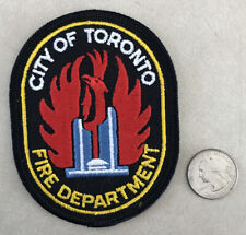 City Of Toronto Canada Fire Department Sew On Embroidered Patch 4.25“ picture