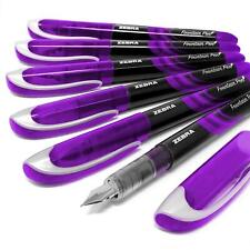 Zebra Fuente - Disposable Fountain Pen - Purple Ink - Pack of 6 picture