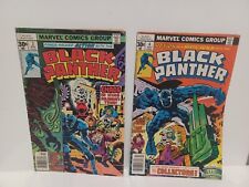 Vintage 1977 Bronze Age Marvel Black Panther #3 And #4 Comic Books Jack Kirby  picture