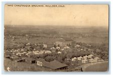 c1920's Bird's Eye View Chautauqua Grounds Boulder Colorado CO Vintage Postcard picture