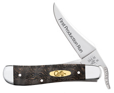 Case XX Knives First Run Russlock Black Oak 94002 Stainless 1/250 Pocket Knife picture