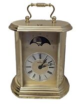 Vintage Carriage Clock Mantel Clock Desk Clock Montreux Moon Phase Germany 🕰 picture