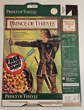Vintage 1991 ROBIN HOOD PRINCE OF THIEVES Ralston Purina Arrow Cereal Box Flat picture