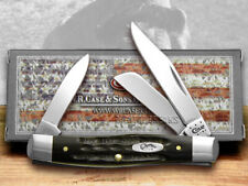 Case xx Medium Stockman Knife Jigged Genuine Buffalo Horn Pocket 65012 picture