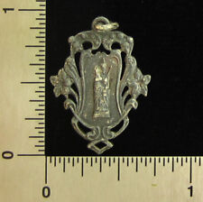 Vintage Virgin Mary Medal Religious Holy Catholic Petite Medal Small Size picture
