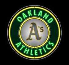 Oakland Athletics Logo Sport Neon Signs 18x18 Beer Bar Sport Pub Wall Decor picture