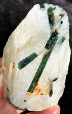 325.5g WOW Raw Natural Green Tourmaline/Schorl Crystal Mineral Specimens ie3860 picture