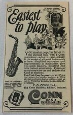 1925 Conn saxophone ad ~ H BENNE HENTON picture