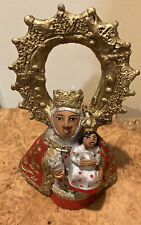 Vintage Signed Josefina Aguilar Folk Art Pottery Virgin Mary With Child Rare picture