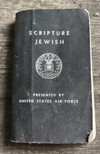 Scripture Jewish Presented by United States Air Force 1955 Bible Hebrew picture