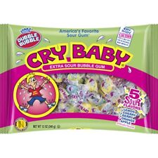 *BRAND NEW* Dubble Bubble 12 Oz Cry Baby Bubble Gum BIG BAG (5 SOUR FLAVORS) picture