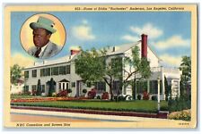 1943 Home Of Eddie Rochester Anderson Los Angeles California CA Vintage Postcard picture