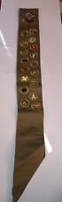 Vintage BSA Boy Scout Sash Merit Badges Patch picture
