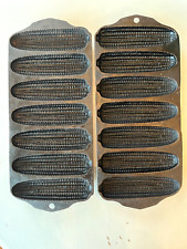 Lot of 2 Griswold Cast Iron Crispy Corn Stick Pans #273/930 & Rare #273/930A picture